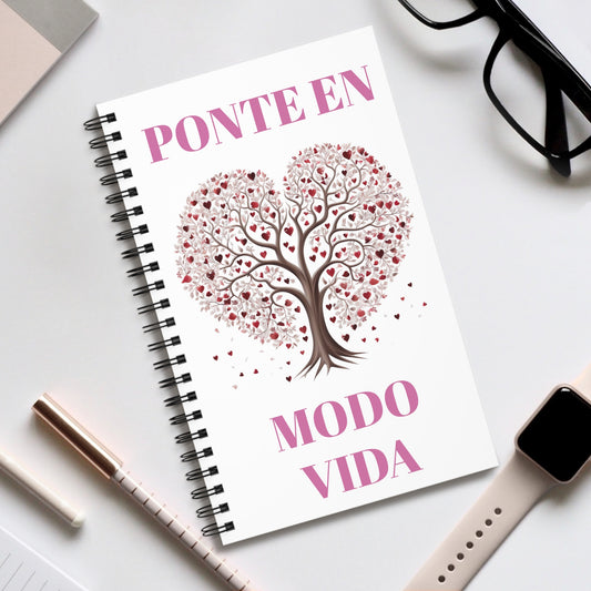 Libreta Espiral para ponerse en modo vida