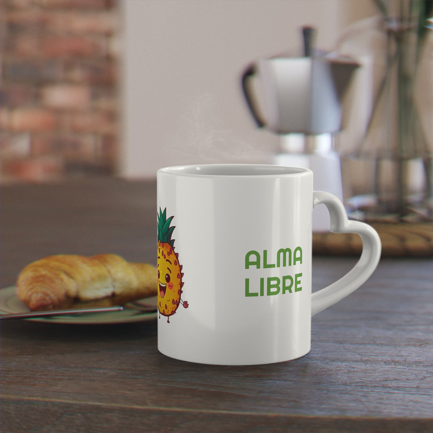 Taza Corazón "Mente Fresca Alma Libre"