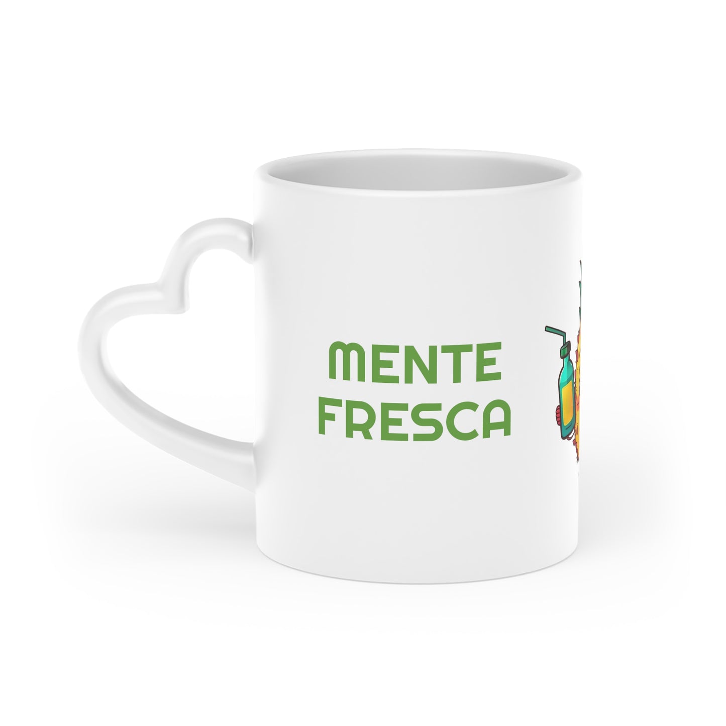 Taza Corazón "Mente Fresca Alma Libre"